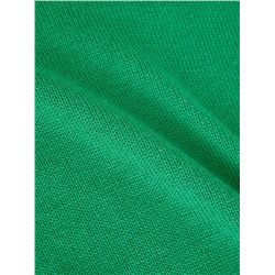 Джемпер из хлопка с вышивкой, зеленый