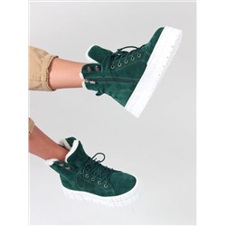 Ботинки ED'ART 216.212131'w. зеленый замша