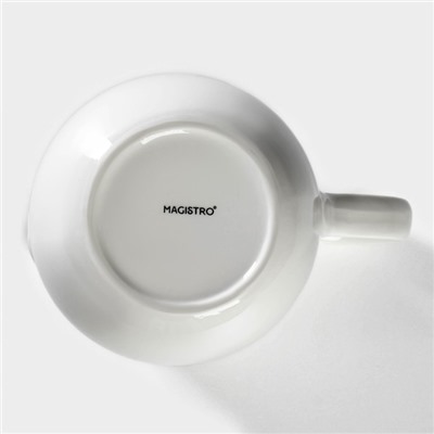 Кувшин для воды Magistro «Бланш», 1.6 л, 15×18 см, фарфор, белый