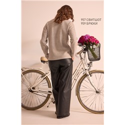 NiV NiV fashion 957 бежевый-меланж, Свитшот