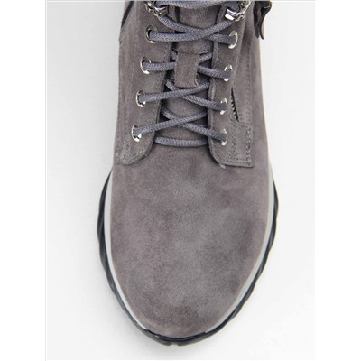 Ботинки ED'ART 261.uno2'bl. серый замок замша