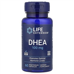 Life Extension, ДГЭА, 100 мг, 60 вегетарианских капсул