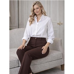 Женские летние брюки Брюки трубы вискоза шоколад