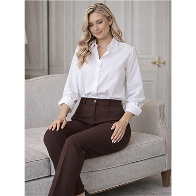 Женские летние брюки Брюки трубы вискоза шоколад