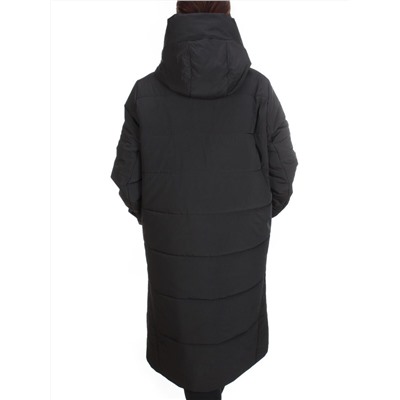 9069 BLACK Пальто зимнее женское CORUSKY  (верблюжья шерсть)