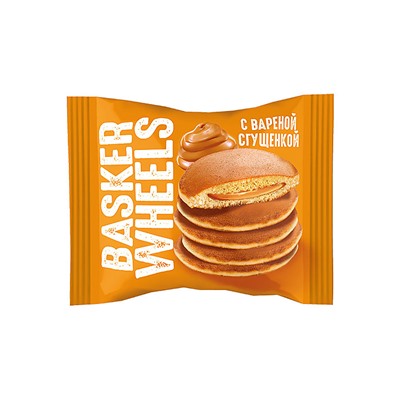 «Basker Wheels», pancake с вареной сгущенкой, 36 г