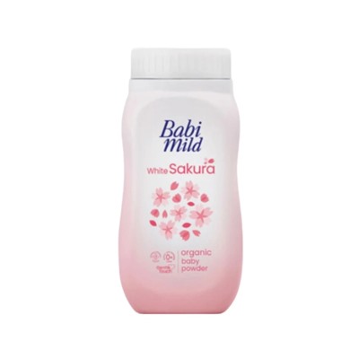Детская присыпка с экстрактом белой сакуры Babi Mild 45 гр