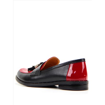 Лоферы ED'ART 117.madonna'9g.black+red R