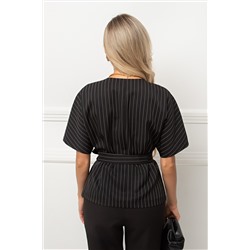 Жакет чёрный в полоску Ильяна №2