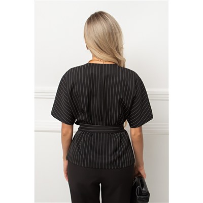 Жакет чёрный в полоску Ильяна №2
