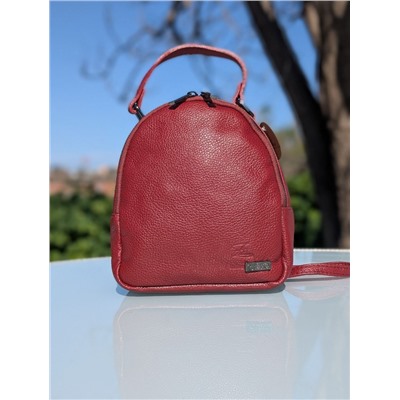 Итальянская сумка - рюкзак из натуральной кожи от AB.Z · Pelle · mochila NAPA (630) Burdeos