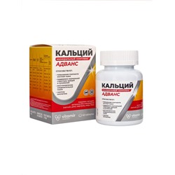 Кальций минеральный комплекс Адванс «Витамир», поддержка костей, зубов и обмена веществ, 60 таблеток