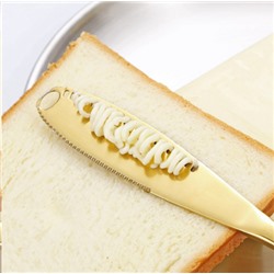 Нож столовый 3 в 1 для мяса, масла, паштетов /металл золото/ TW-242-gold /уп 400/ ПРОМО АКЦИЯ