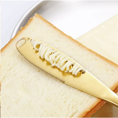 Нож столовый 3 в 1 для мяса, масла, паштетов /металл золото/ TW-242-gold /уп 400/ ПРОМО АКЦИЯ