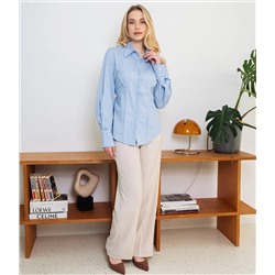 Рубашка #КТ3696, голубой