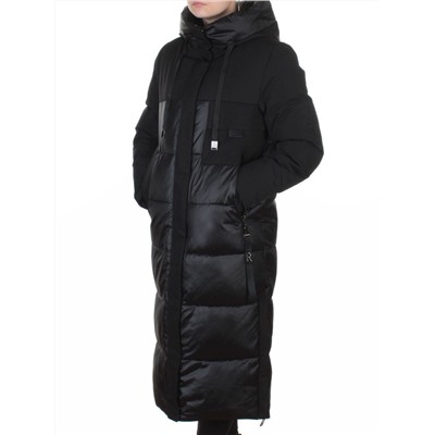 A81 BLACK Пальто зимнее женское (200 гр. холлофайбер)