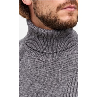 Водолазка F421-1528 grey melange