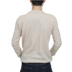L632 LIGHT BEIGE Джемпер мужской (100% шерсть)