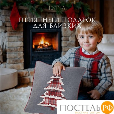 Estia НЭВИКА сер. Декоративная подушка 45х45, 1 пр., 100% полиэстер