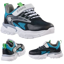 Кроссовки Зебра 17446-6 черн/син