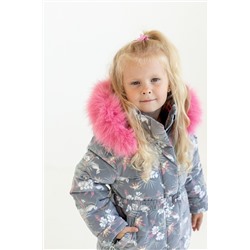 6112В Костюм для девочки зимний Серый/98