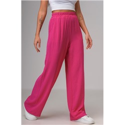 Женские летние брюки палаццо из ткани-жатка Happyfox