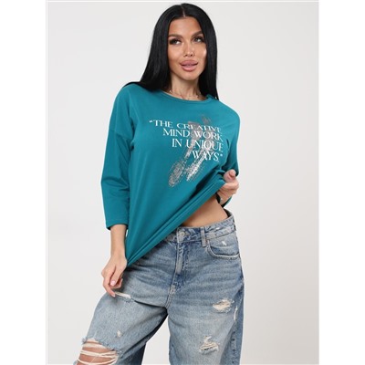 Фрактал - футболка петроль