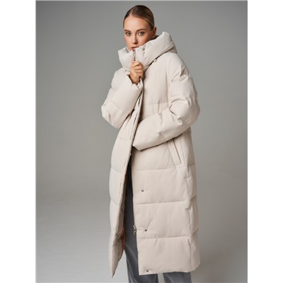 Пуховик женский светло-бежевый