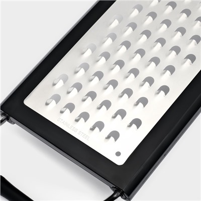 Тёрка раздвижная с ручками Magistro Sharp, 23×10.1×2.6 см, 301 сталь, чёрная
