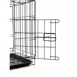 Клетка для собак 61×42×50 см, чёрная