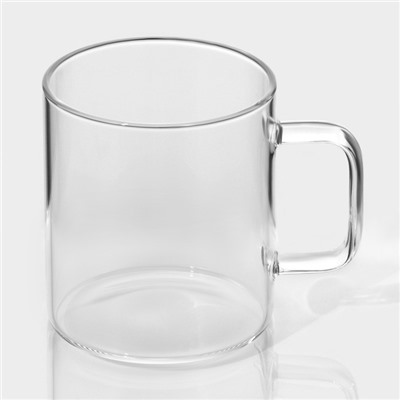 Кружки Magistro «Глория», 320 мл, 11×8×9 см, набор 2 шт., стекло, прозрачные