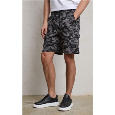 Шорты F411-09020 grey  camo