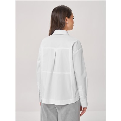 Блузка с карманами белого цвета