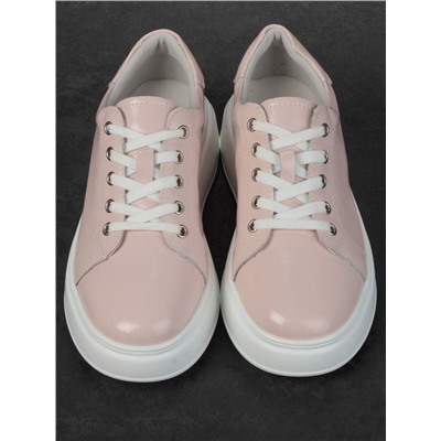 05-PDD215-5 LT. PINK Кроссовки женские (натуральная кожа)