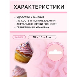 Кондитерская посыпка «Сердце» розовая, 20 г