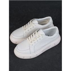 05-PDE35-2 BEIGE Кроссовки женские (натуральная кожа)