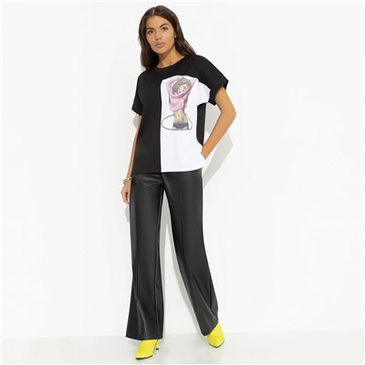 Футболка с принтом, Ты в деле (black)