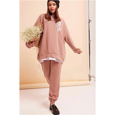 COCOCO 11172 розовый, Брюки,  Джемпер,  Футболка