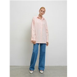 Персиковая рубашка oversize