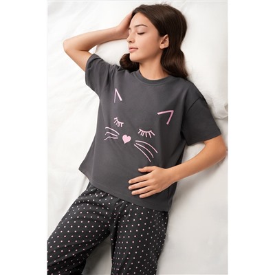 Хлопковая пижама для девочки Happyfox