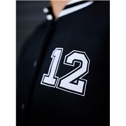 Бомбер "12" черный