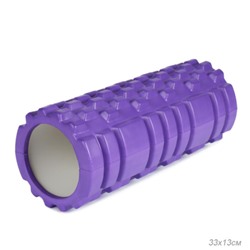 Ролик массажный спортивный Woohooo BRICK 33x14/ фиолетовый/уп10