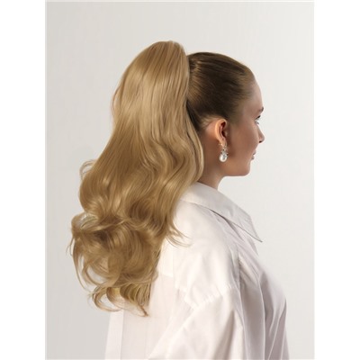 Хвост накладной, волнистый волос, на крабе, 40(±5) см, 150 г, блонд(#HTY22)