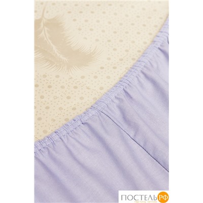 DOME ФЭНТАЗИ Простыня на резинке 160х200х25, 1 пр, хл.
