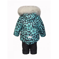 ﻿Комплект зимний для девочки Листок розовый NIKA Kids fashion
