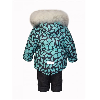 ﻿Комплект зимний для девочки Листок розовый NIKA Kids fashion