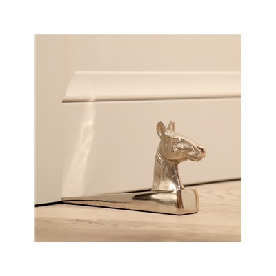 Стоппер дверной «Конь», 15×3.5×9 см, алюминий