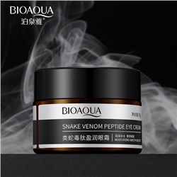 (ЗАМЯТА КОРОБКА) Крем для глаз со змеиным ядом Bioaqua, 30 гр.