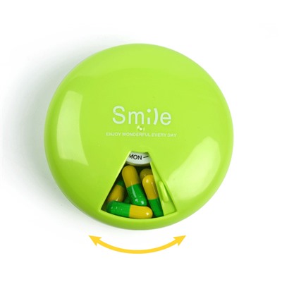 Вращающая таблетница из 7 отделов Smile , заказ от 2х шт.