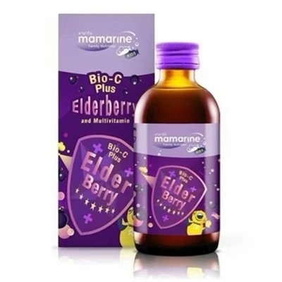 Детский сироп для иммунитета с бузиной и витамином С Mamarine Elderberry Bio C Plus 120 мл